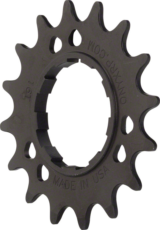 Onyx Aluminum Cog: 3/32", 18t, Black MPN: 083042 Driver and Single Cog Aluminum Cogs