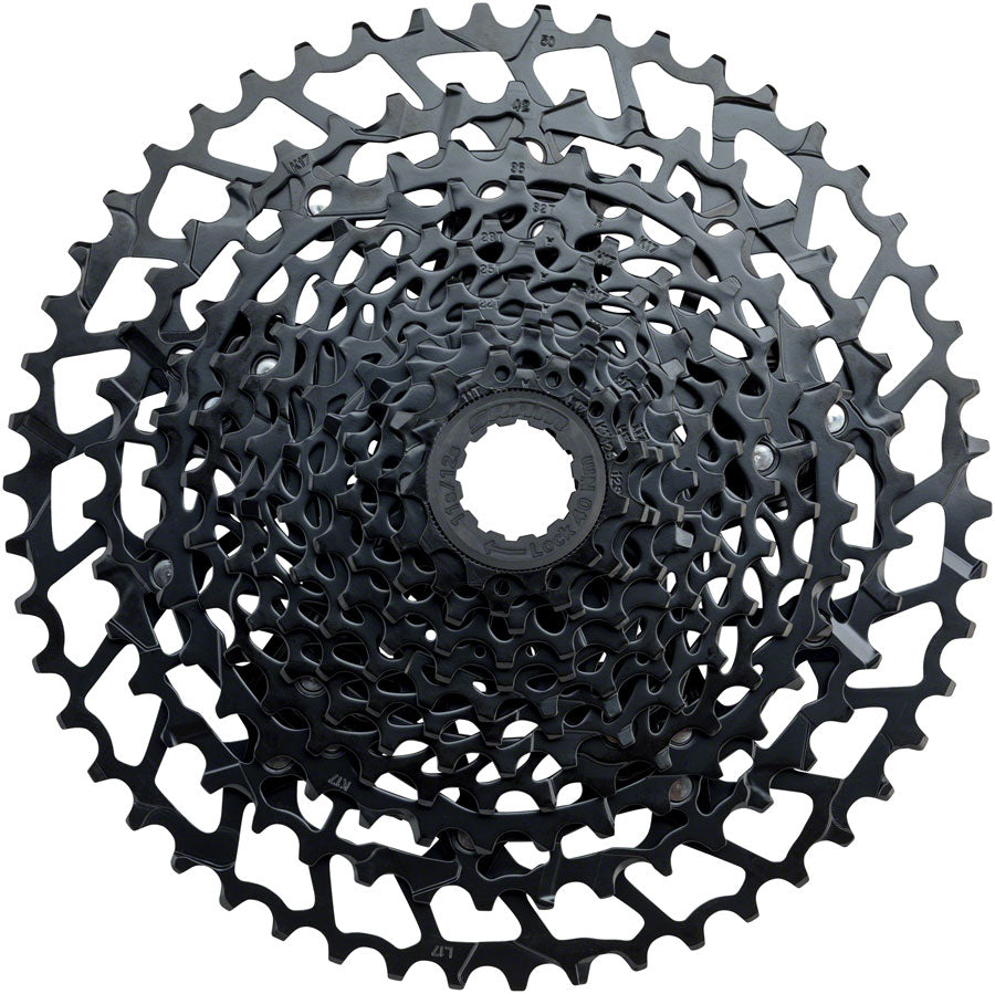 SRAM NX Eagle PG-1230 Cassette - 12 Speed, 11-50t, Black MPN: 00.2418.086.000 UPC: 710845818011 Cassettes NX Eagle PG-1230 12-Speed Cassette