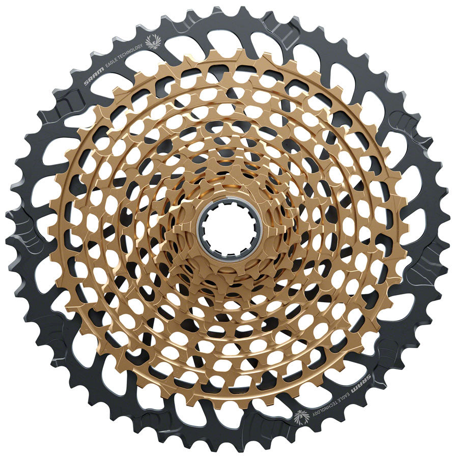 SRAM XX1 Eagle XG-1299 Cassette - 12-Speed, 10-52t, Gold, For XD Driver Body MPN: 00.2418.107.001 UPC: 710845853081 Cassettes XX1 Eagle XG-1299 12-Speed Cassette