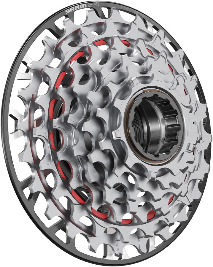 SRAM XX Downhill XS-797 T-Type Cassette - 7-Speed, 10-24t, For XD Driver, Silver - Cassettes - XX Downhill T-Type XS-797 7-Speed Cassette