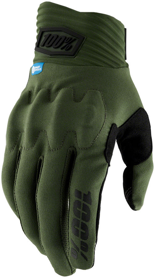 100% Cognito Smart Shock Gloves - Army Green, Men's, 2X-Large