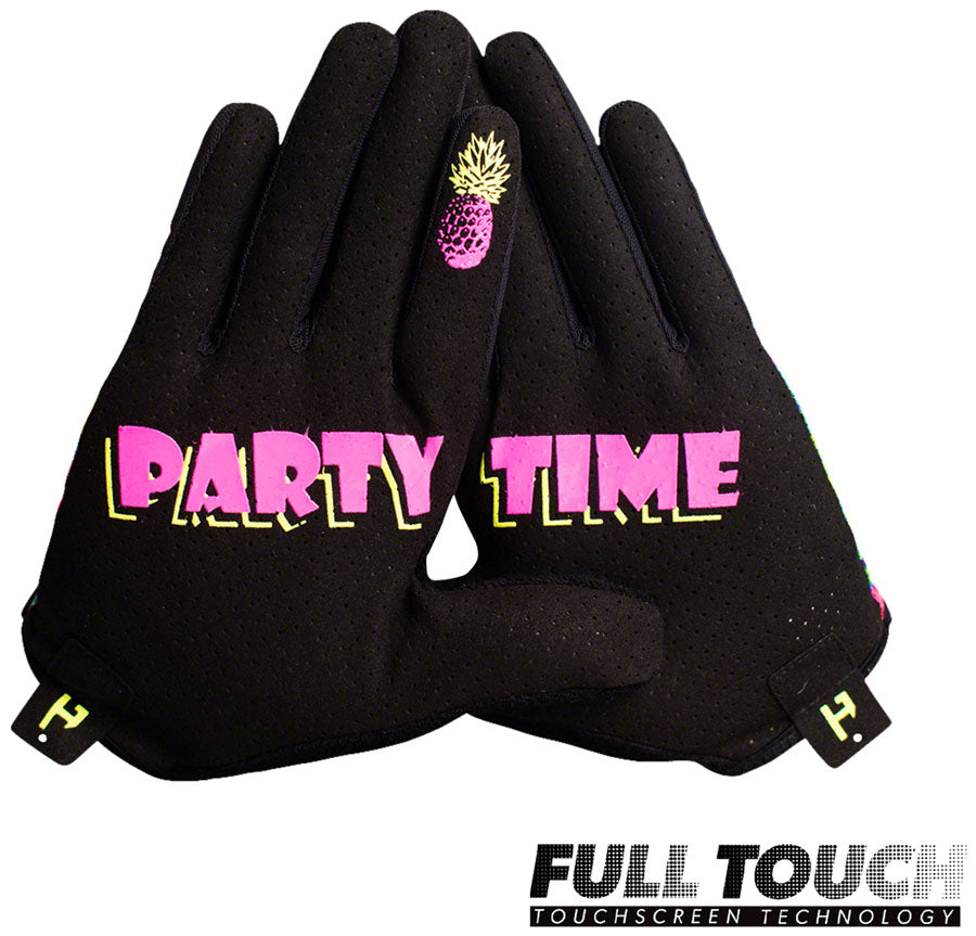 Handup Vented Gloves - Pineapples Carribbean, Full Finger, Large - Gloves - Vented Pineapples Caribbean Gloves