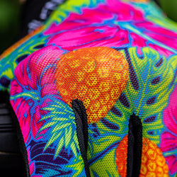 Handup Vented Gloves - Pineapples Carribbean, Full Finger, Large - Gloves - Vented Pineapples Caribbean Gloves