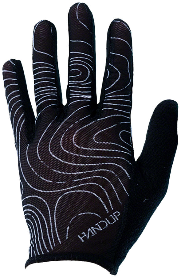 Handup Vented Gloves - Topo Map Black, XLarge - Gloves - Vented Gloves - Topo Map Black