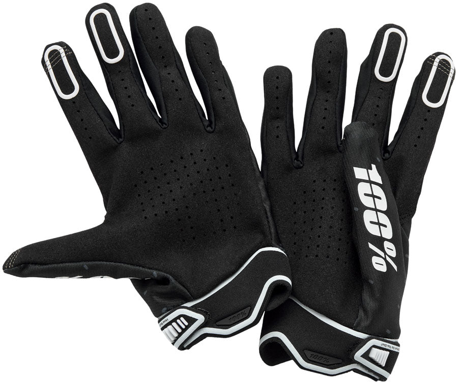 100% Ridefit Gloves - Black, Medium - Gloves - Ridefit Gloves