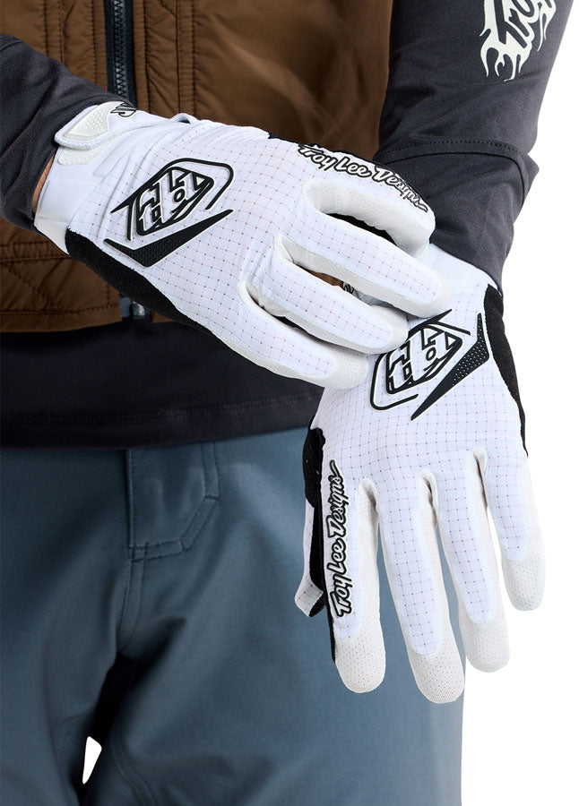 Troy Lee Designs Air Glove   Mono White, Medium MPN: 446931003 UPC: 887202492815 Gloves Air Gloves