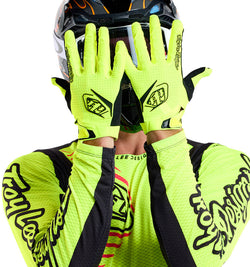 Troy Lee Designs Air Glove   Mono Flo Yellow, Small MPN: 446931032 UPC: 887202492952 Gloves Air Gloves