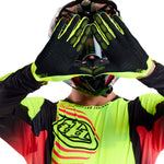 Troy Lee Designs Air Glove   Mono Flo Yellow, Large - Gloves - Air Gloves