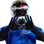 Troy Lee Designs Air Glove   Blotted Bright Blue, Medium - Gloves - Air Gloves