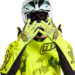 Troy Lee Designs Air Glove   Blotted Flo Yellow, Small MPN: 446172012 UPC: 887202493256 Gloves Air Gloves