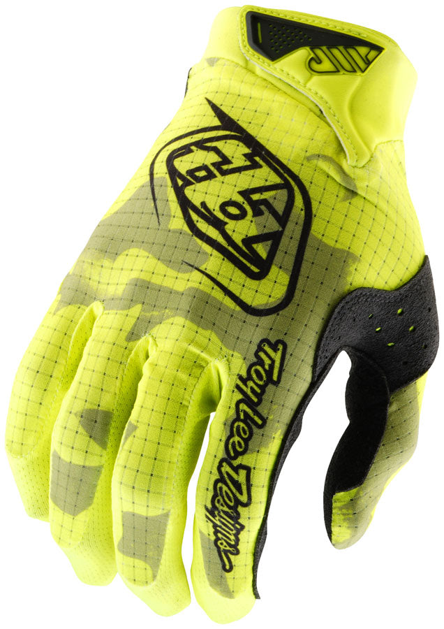 Troy Lee Designs Air Glove   Blotted Flo Yellow, Medium MPN: 446172013 UPC: 887202493263 Gloves Air Gloves