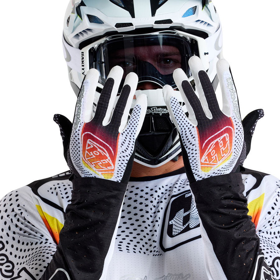 Troy Lee Designs Air Glove   Optic White / Black, 2X-Large MPN: 446040006 UPC: 887202493348 Gloves Air Gloves