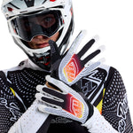 Troy Lee Designs Air Glove   Optic White / Black, 2X-Large - Gloves - Air Gloves