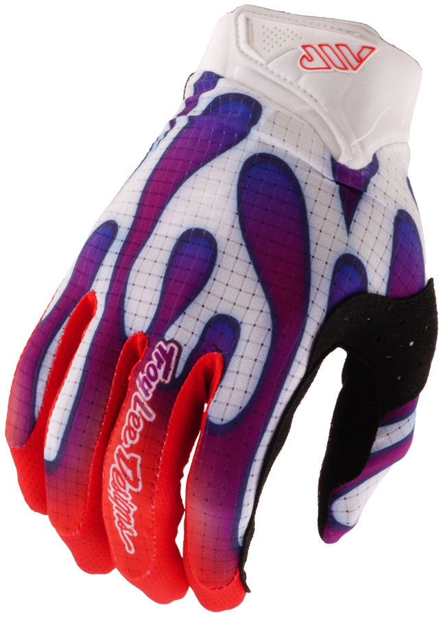 Troy Lee Designs Air Gloves   Overspray White / Violet, Medium MPN: 446030013 UPC: 887202532665 Glove Air Gloves