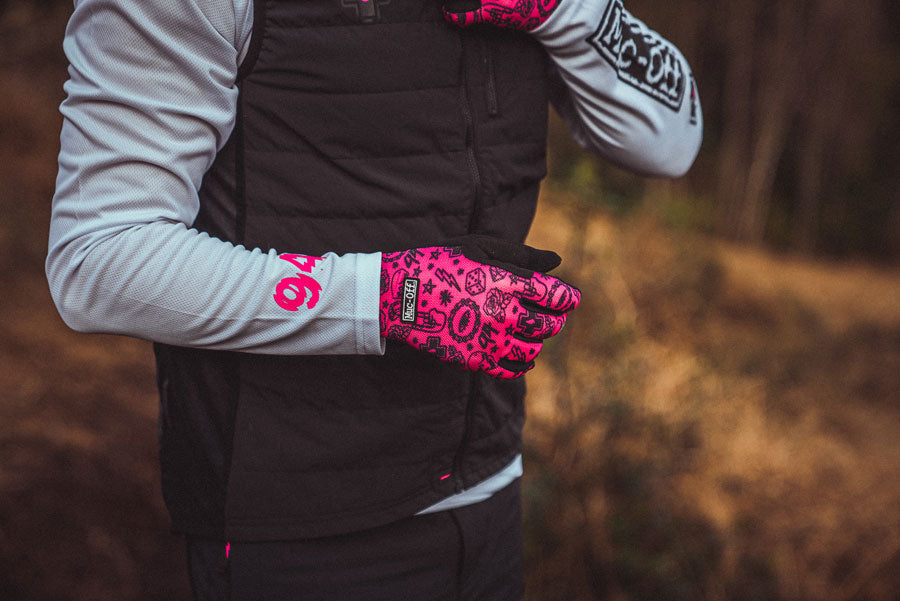 Muc-Off Summer Lightweight Mesh Rider Gloves - Pink, Medium MPN: 20661 Gloves Summer Lightweight Mesh Rider Gloves