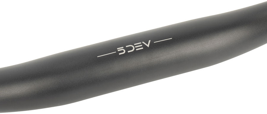 5DEV Alloy Handlebar - 31.8mm Clamp, 800mm, 40mm Rise, 7075 Aluminum, Black - Flat/Riser Handlebar - Alloy Handlebar
