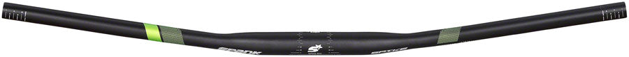 Spank Spike 800 Vibrocore Riser Handlebar: 31.8, 800mm, 30mm Rise Black/Green - Flat/Riser Handlebar - Spike 800 Viibrocore Bar
