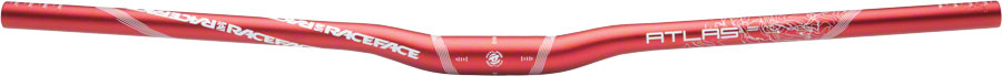 RaceFace Atlas Riser Handlebar, 31.8 x 785mm 1/2" Rise Red MPN: HB12A31.8RED UPC: 821973186535 Flat/Riser Handlebar Atlas Handlebar