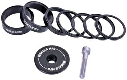 Wheels Manufacturing Essential StackRight Headset Spacer Kit - Black MPN: SRHS-EKIT1 UPC: 811079029683 Headset Stack Spacer Essential StackRight Headset Spacer Kit