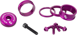 Wolf Tooth BlingKit: Headset Spacer Kit 3, 5,10, 15mm, Purple MPN: BLINGKIT_PURPLE UPC: 812719025096 Headset Stack Spacer Headset BlingKit