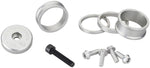 Wolf Tooth Headset BlingKit - 3, 5,10, 15mm Spacers, Top cap with Integrated 5mm Spacer, Raw Silver MPN: BLINGKIT-RSIL UPC: 810006809855 Headset Stack Spacer Headset BlingKit