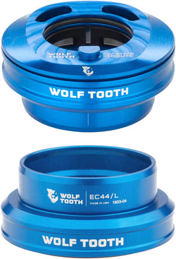 Wolf Tooth Premium Internal Headset - EC44 Upper / EC44 Lower, For Enve In-Route System Only, Blue MPN: EC44U-L-IR-BLU Headsets Premium Internal Headset for Enve In-Route System