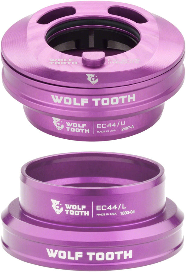 Wolf Tooth Premium Internal Headset - EC44 Upper / EC44 Lower, For Enve In-Route System Only, Purple MPN: EC44U-L-IR-PRP UPC: 810159400640 Headsets Premium Internal Headset for Enve In-Route System