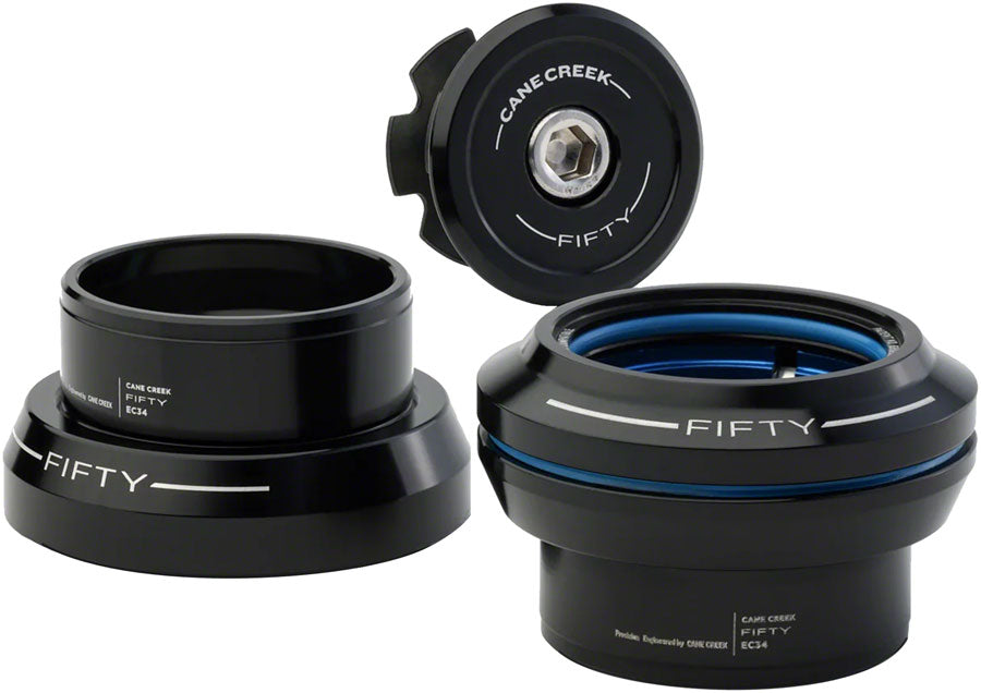 Cane Creek 50 Headset - EC34/28.6 Upper | EC34/30 Lower, Straight, Black MPN: BAA2352K UPC: 840226017792 Headsets 50-Series Headset