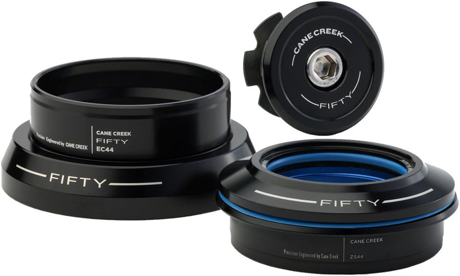 Cane Creek 50 Headset - ZS44/28.6/H8 Upper | EC44/30 Lower, Tapered, Black MPN: BAA2357K UPC: 840226017877 Headsets 50-Series Headset
