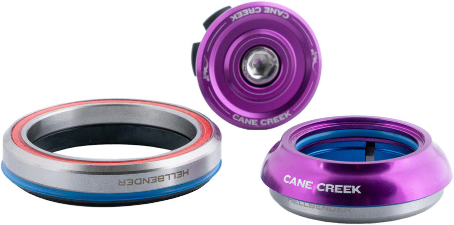 Cane Creek Hellbender 70 Headset - IS41/28.6/H9 Upper | IS52/40 Lower, Tapered, Purple MPN: BAA1188PP UPC: 840226024769 Headsets Hellbender 70 Headset