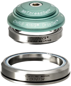 Chris King DropSet 2 Headset - 1-1/8 - 1.5", 42/52mm, 45 Deg, Matte Jade MPN: CAG2 UPC: 841529274806 Headsets DropSet 2 Headset