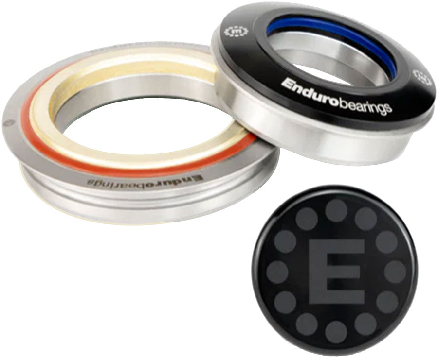 Enduro HDK-0010 Maxhit Zero-Stack Headset Kit- ZS44/28.6 Upper | ZS56/40 Lower, Angular Contact Bearings, Tapered, Black MPN: HDK-0010 UPC: 195947000432 Headsets Maxhit Zero-Stack Headset Kit