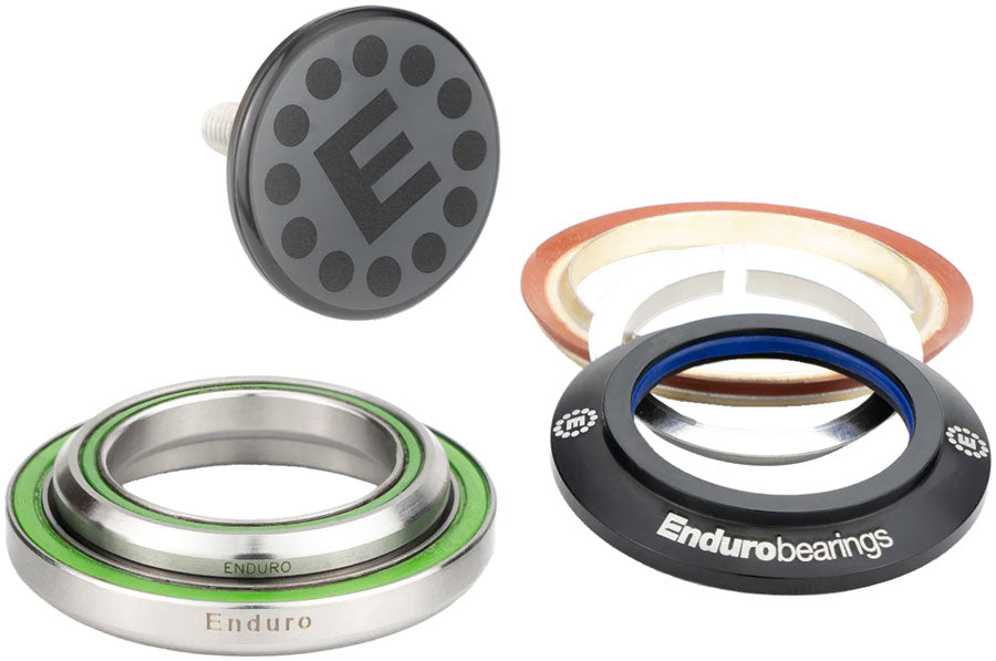 Enduro HDK-0011 Drop-In Headset Kit - IS42/28.6 Upper | IS52/40 Lower, 36x45, Angular Contact Bearings Tapered, Black MPN: HDK-0011 UPC: 195947058341 Headsets Drop-In Headset Kit