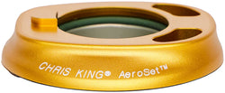 Chris King AeroSet 3 Headset Bearing Cap Assembly - For ENVE In-Route System, Matte Gold 50th Anniversary MPN: PHS821Y2 UPC: 841529278965 AeroSet 3 Headset Bearing Cap Assembly