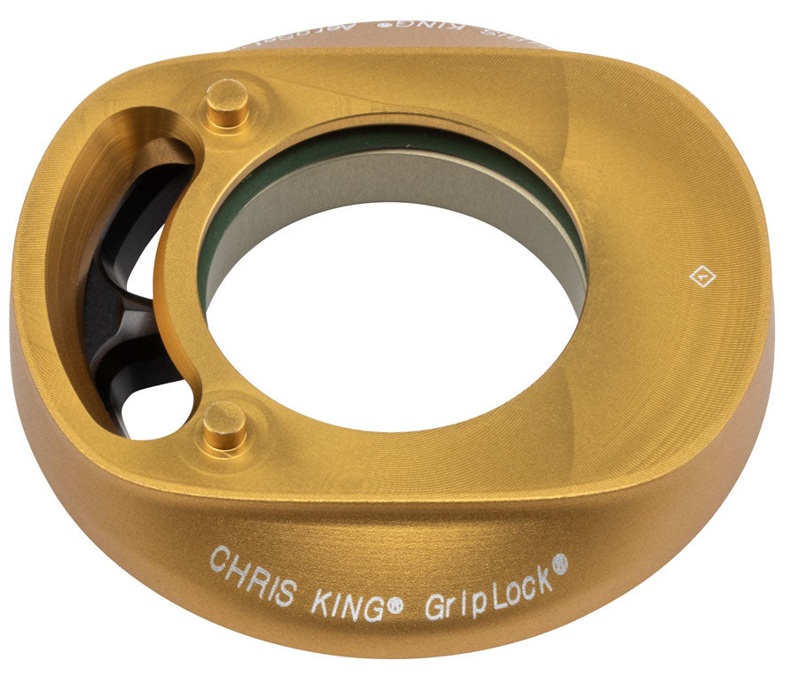 Chris King AeroSet 3 Headset Bearing Cap Assembly - For FSA System, Matte Gold 50th Anniversary MPN: PHS820Y2 UPC: 841529278958 AeroSet 3 Headset Bearing Cap Assembly