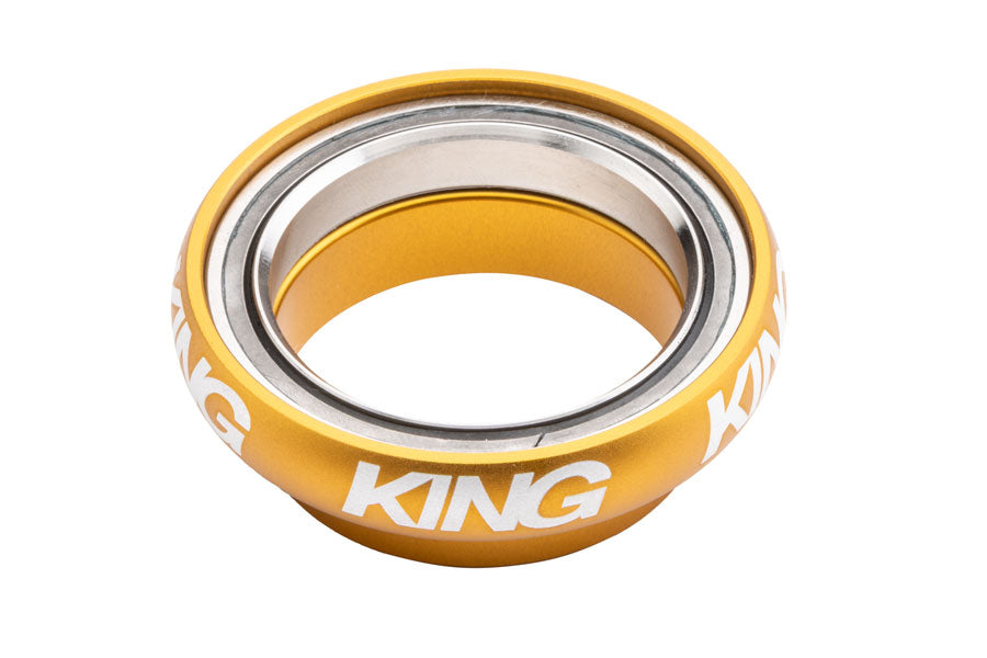 Chris King AeroSet Headset Upper Cup and Bearing - 1-1/2", Matte Gold 50th Anniversary MPN: PHS624Y2 UPC: 841529278873 Headset Upper AeroSet Headset Upper Cup and Bearing