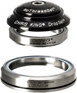 Chris King DropSet 3 Headset - 1-1/8 - 1.5", 41/52mm, 36 Deg, Black MPN: CBB1 UPC: 841529091564 Headsets DropSet 3 Headset