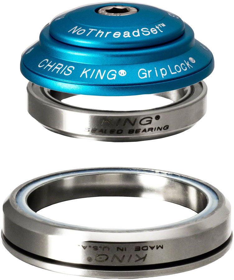 Chris King DropSet 3 Headset - 1-1/8 - 1.5", 41/52mm, 36 Deg, Matte Turquoise MPN: CBT2 UPC: 841529091656 Headsets DropSet 3 Headset