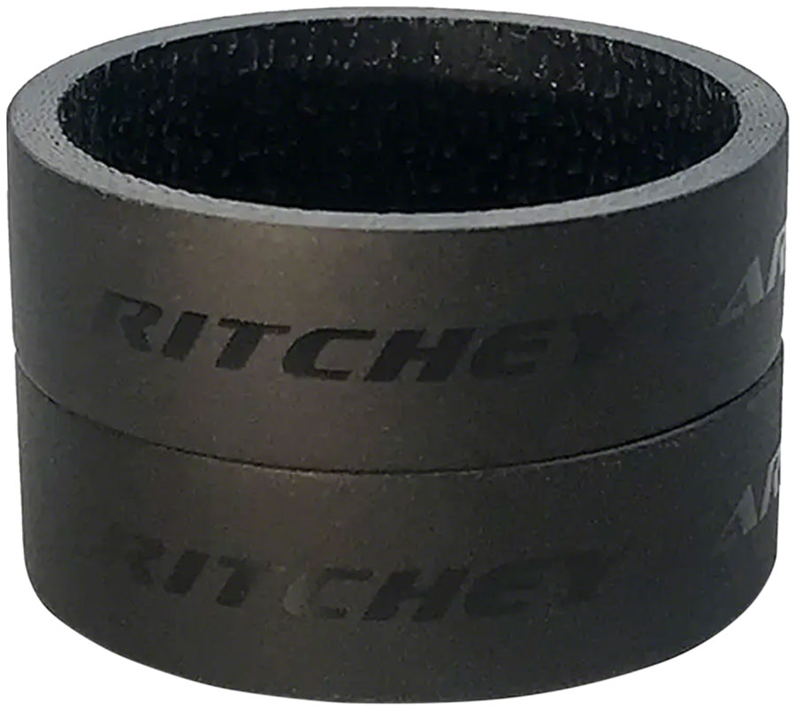 Ritchey WCS Carbon Headset Spacers 1-1/8, 10mm, Black, 2-pack MPN: 33056117002 UPC: 796941332354 Headset Stack Spacer WCS Carbon Headset Spacers