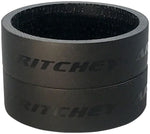 Ritchey WCS Carbon Headset Spacers 1-1/8, 10mm, Black, 2-pack MPN: 33056117002 UPC: 796941332354 Headset Stack Spacer WCS Carbon Headset Spacers