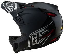 Troy Lee Designs D4 Polyacrylite Helmet   Shadow Black, Large - Helmets - D4 Polyacrylite Helmet
