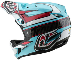 Troy Lee Designs D4 Polyacrylite Helmet   Linear Blue, Medium - Helmets - D4 Polyacrylite Helmet