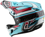 Troy Lee Designs D4 Polyacrylite Helmet   Linear Blue, Large - Helmets - D4 Polyacrylite Helmet