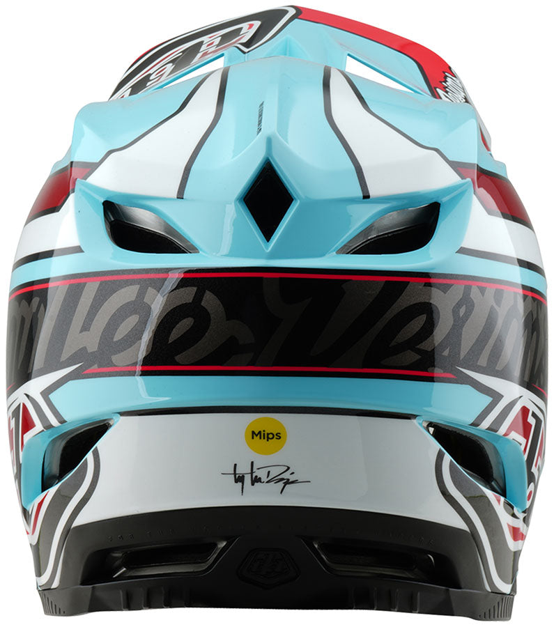Troy Lee Designs D4 Polyacrylite Helmet   Linear Blue, Large MPN: 174226014 UPC: 887202495755 Helmets D4 Polyacrylite Helmet