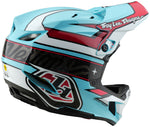 Troy Lee Designs D4 Polyacrylite Helmet   Linear Blue, Small - Helmets - D4 Polyacrylite Helmet