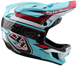 Troy Lee Designs D4 Polyacrylite Helmet   Linear Blue, Small - Helmets - D4 Polyacrylite Helmet