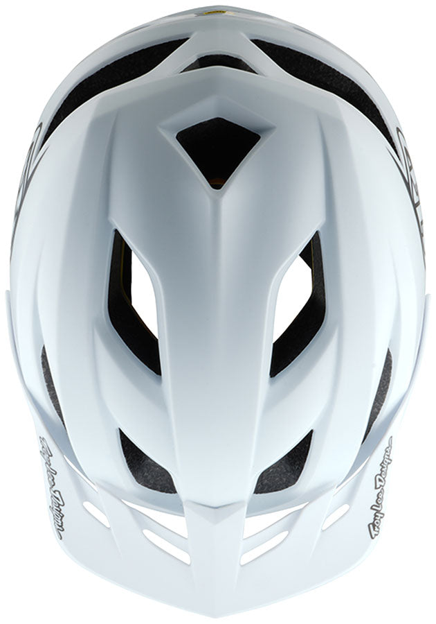 Troy Lee Designs Flowline Helmet   Point White/Black, X-Large/2X-Large - Helmets - Flowline Helmet