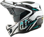 Troy Lee Designs D4 Polyacrylite Helmet   The Line Charcoal / White, Large - Helmets - D4 Polyacrylite Helmet