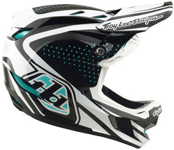 Troy Lee Designs D4 Polyacrylite Helmet   The Line Charcoal / White, X-Large - Helmets - D4 Polyacrylite Helmet