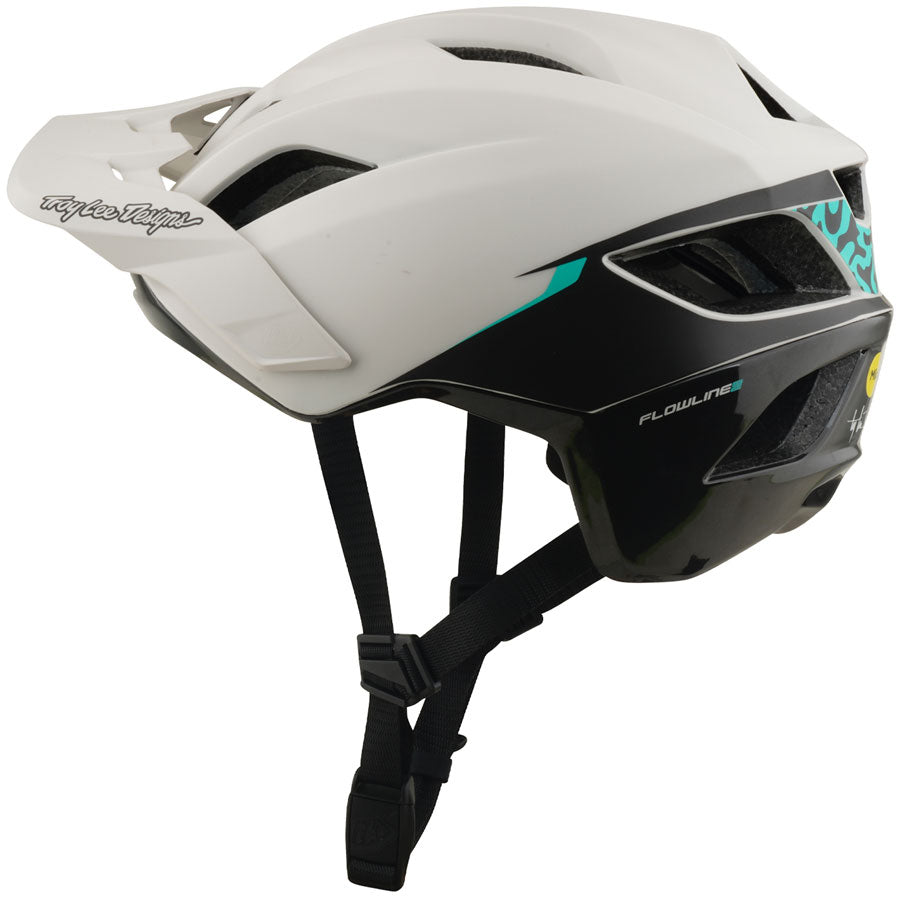 Troy Lee Designs Flowline SE Helmet   Stacks Pumice / Real Teal, Medium/Large MPN: 110919003 UPC: 887202535741 Helmets Flowline SE Helmet
